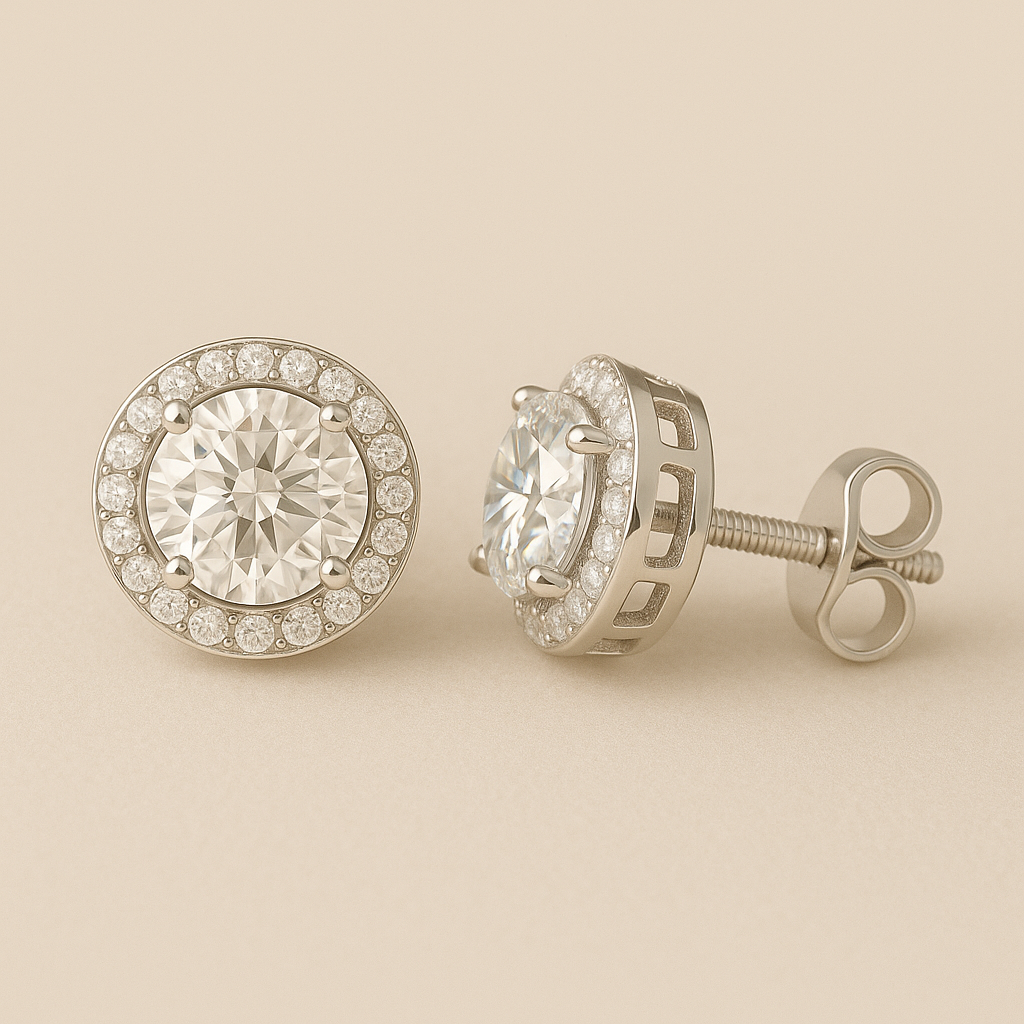 Auroria Halo Stud Earrings